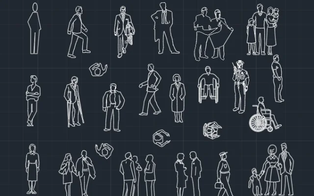 Imagen de bloques de personas