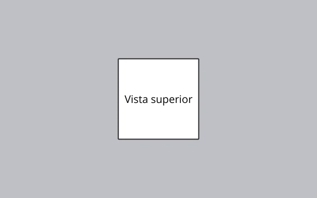 Imagen de la vista superior del cubo