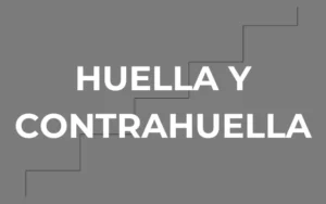 Cuál es la huella y contrahuella de una escalera