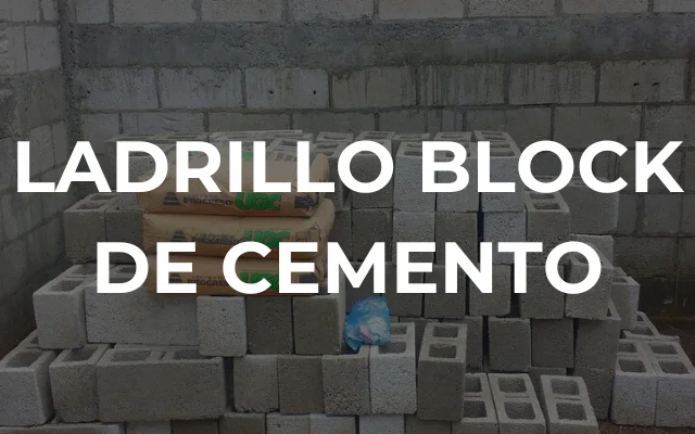 LADRILLO BLOCK DE CEMENTO - Imagen destacada
