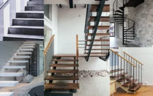 Tipos de escaleras para el interior de viviendas de 2 pisos