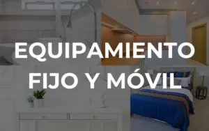 Cuál es el equipamiento fijo y móvil en un plano de arquitectura