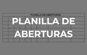 Que es la planilla de aberturas en los planos de arquitectura
