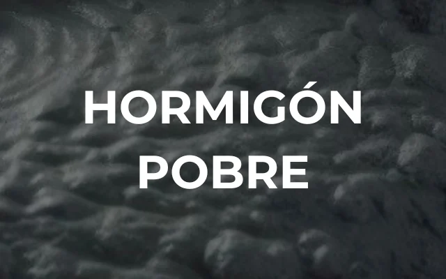 Hormigón pobre - Portada