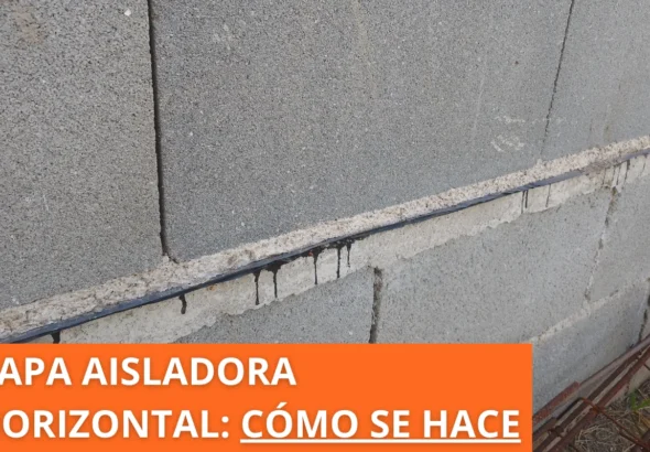 Cómo se hace una capa aisladora horizontal - Imagen destacada